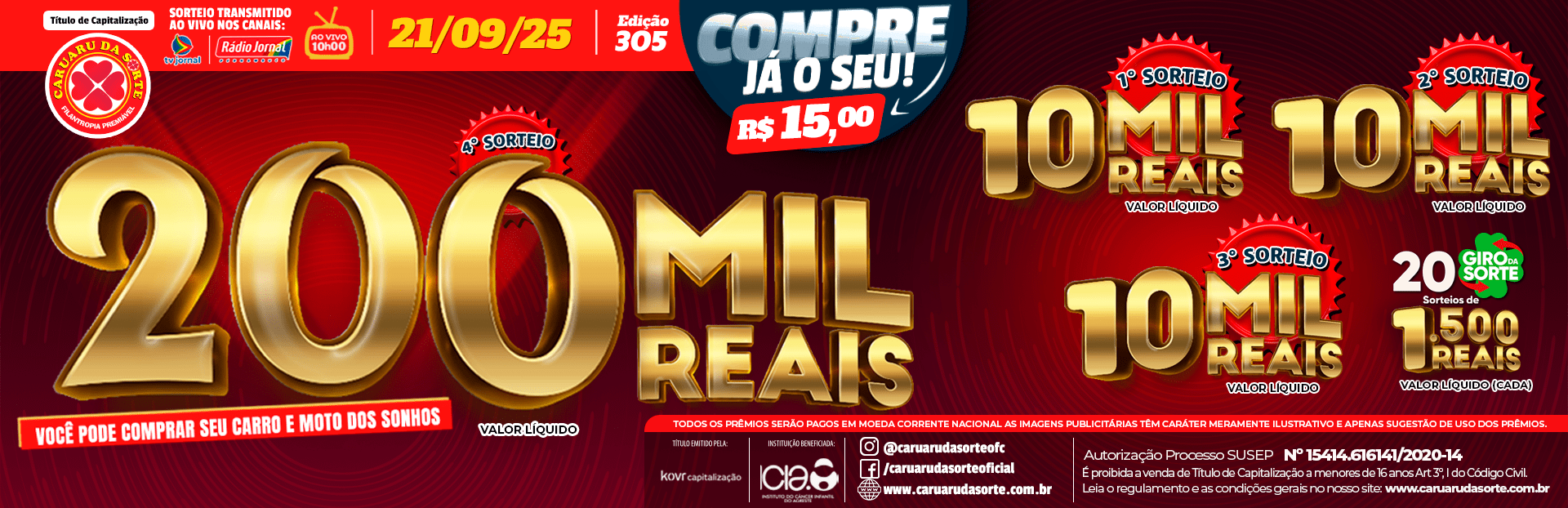 Premiação 21/09/2025