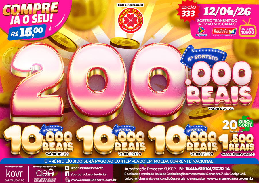 Premiação 12/04/2026