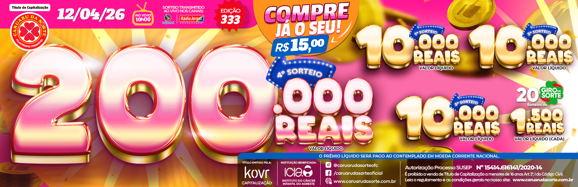 Premiação 12/04/2026