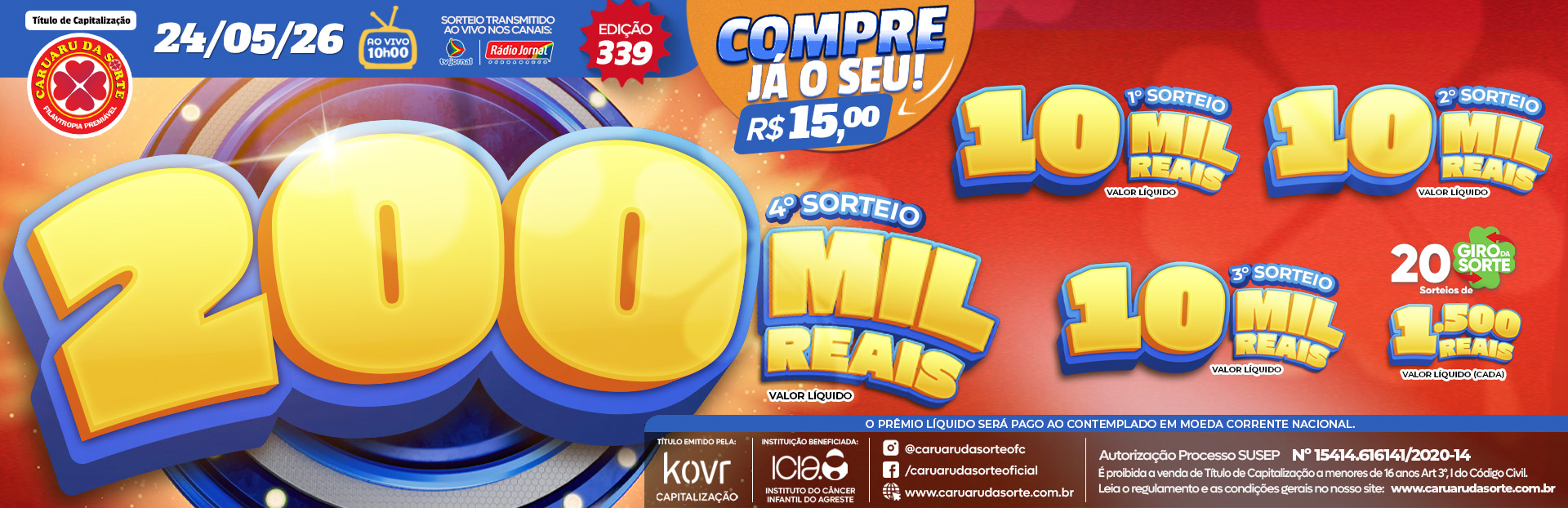 Premiação 24/05/2026