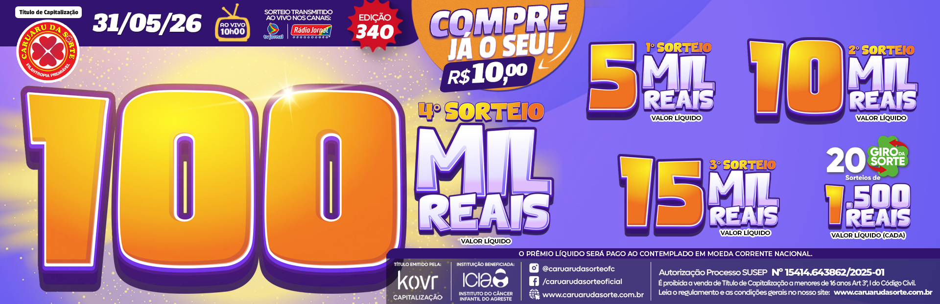 Premiação 31/05/2026